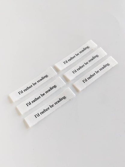 I'd Rather Be Reading | Cotton Luxe Labels