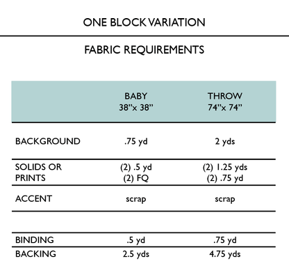 Lottie Quilt Pattern  |  Paper Pattern