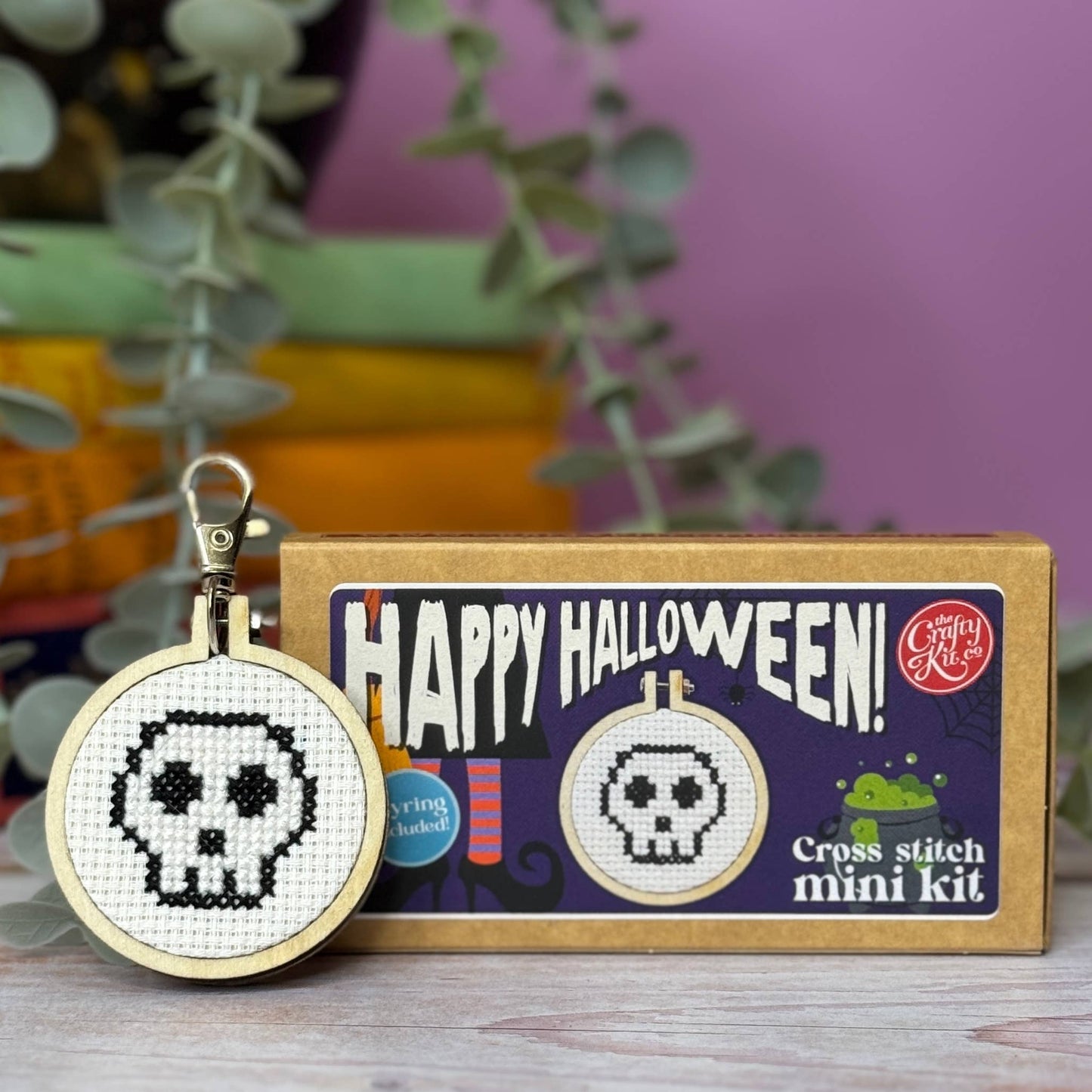 Mini Matchbox Kits - Happy Halloween! Mini Matchbox Cross Stitch Kit