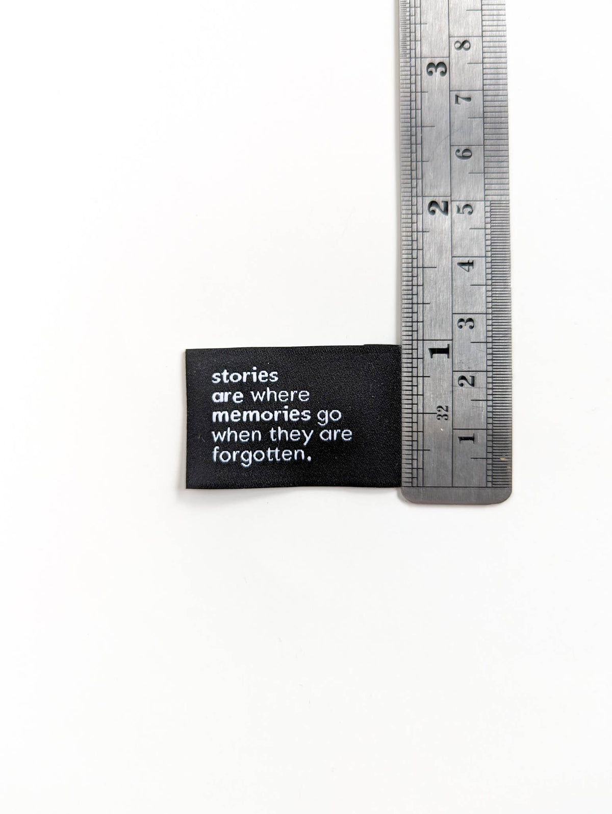 Stories Are Memories | Woven Luxe Labels