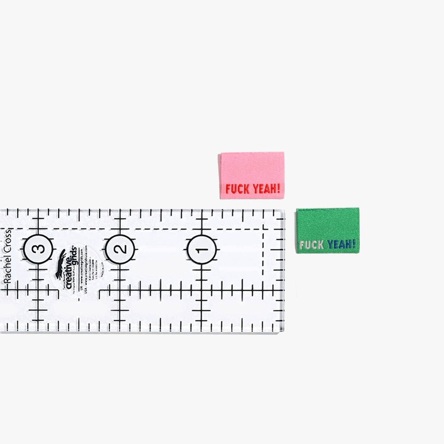Fuck Yeah! Woven Labels | 6 labels per pack